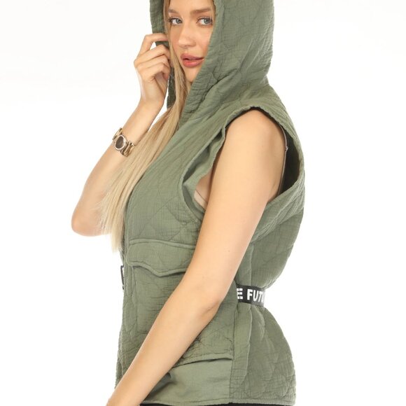 Green Future Dream Quilted Vest - Picture 4 of 10
